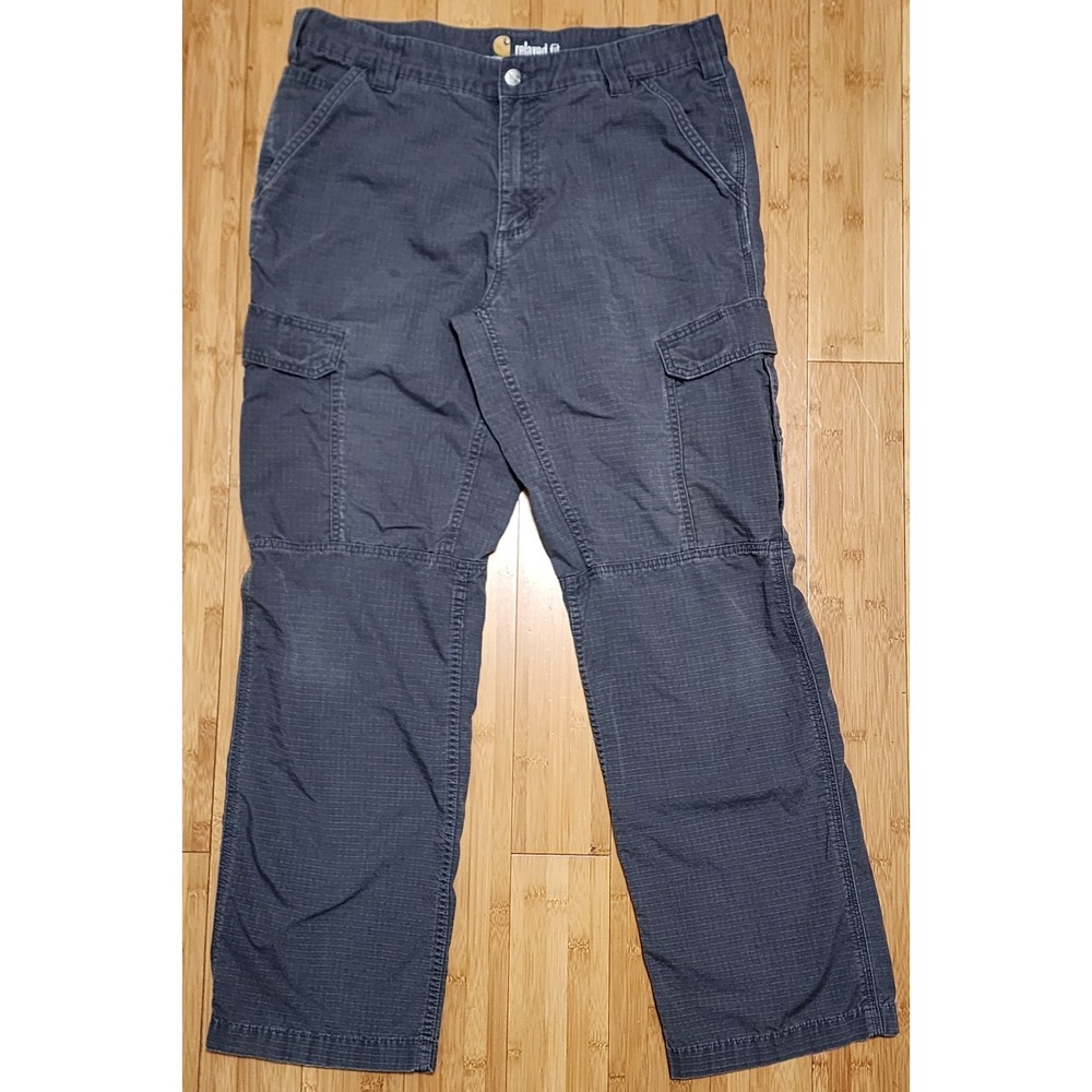 Carhartt Force Relaxed Fit Work Pants Ripstop Gray Men's 36x32 (Measure 36x30)